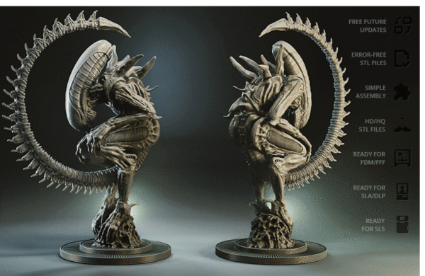 Alien 3D STL - Image 5