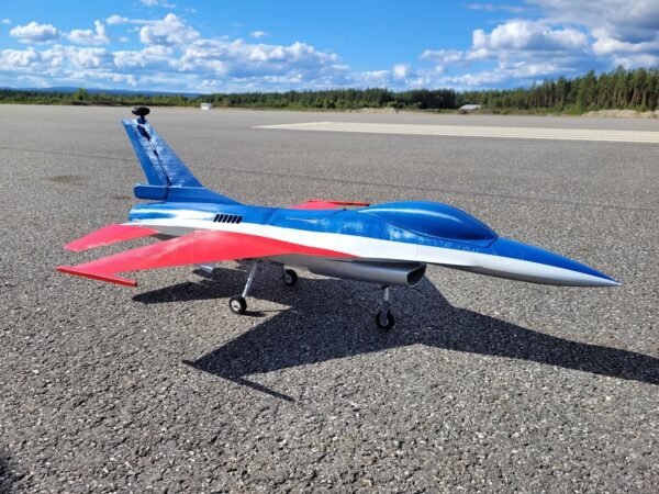 Aircraft f-16-fighting-falcon-rc-80mm-1200mm avion STL 3D - Image 8