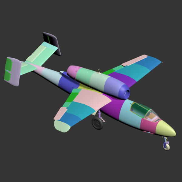 avion heinkel-he-162-a2-rc-jet-aircraft  STL 3D - Image 2